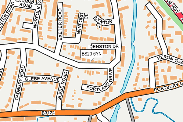 BS20 6YN map - OS OpenMap – Local (Ordnance Survey)