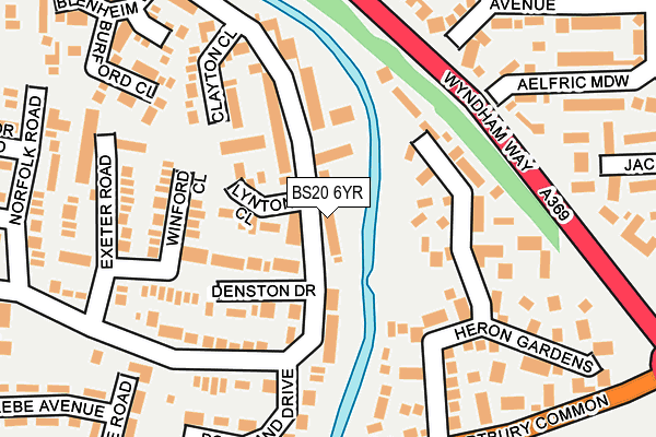 BS20 6YR map - OS OpenMap – Local (Ordnance Survey)