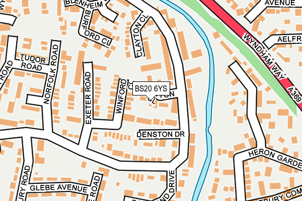 BS20 6YS map - OS OpenMap – Local (Ordnance Survey)
