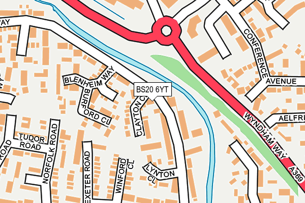BS20 6YT map - OS OpenMap – Local (Ordnance Survey)