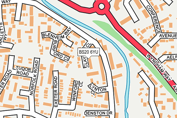 BS20 6YU map - OS OpenMap – Local (Ordnance Survey)