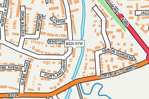 BS20 6YW map - OS OpenMap – Local (Ordnance Survey)
