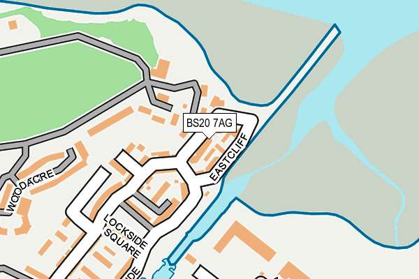 BS20 7AG map - OS OpenMap – Local (Ordnance Survey)