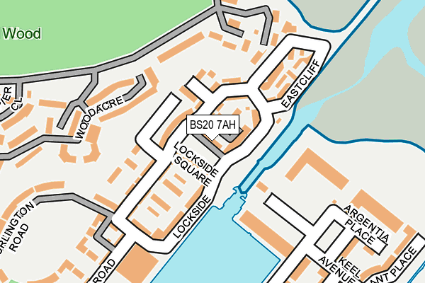 BS20 7AH map - OS OpenMap – Local (Ordnance Survey)