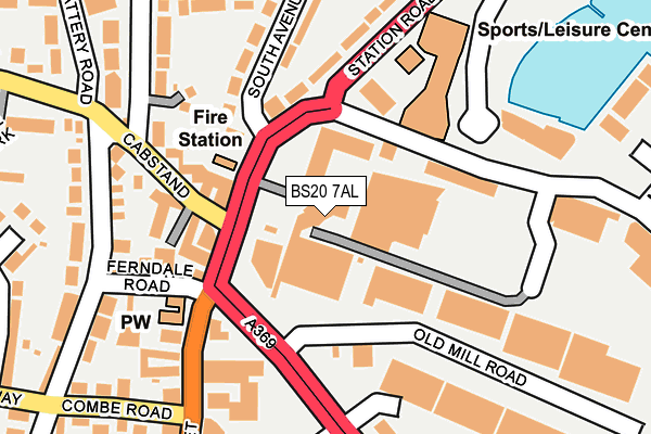 BS20 7AL map - OS OpenMap – Local (Ordnance Survey)