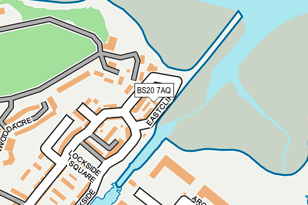 BS20 7AQ map - OS OpenMap – Local (Ordnance Survey)