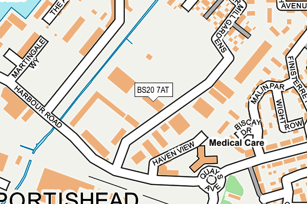 BS20 7AT map - OS OpenMap – Local (Ordnance Survey)