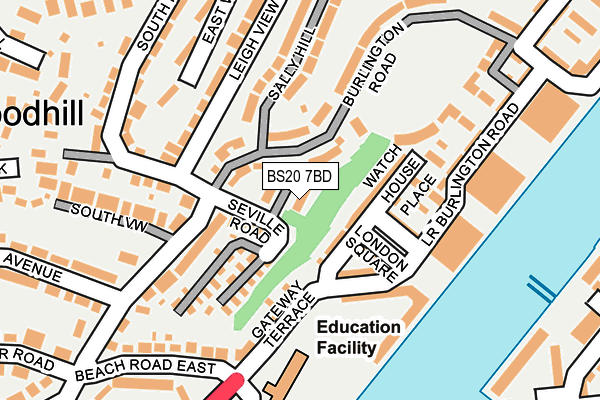 BS20 7BD map - OS OpenMap – Local (Ordnance Survey)