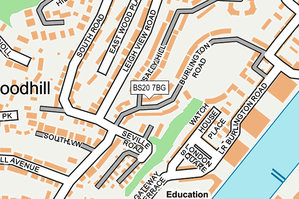 BS20 7BG map - OS OpenMap – Local (Ordnance Survey)