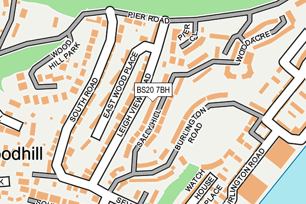 BS20 7BH map - OS OpenMap – Local (Ordnance Survey)