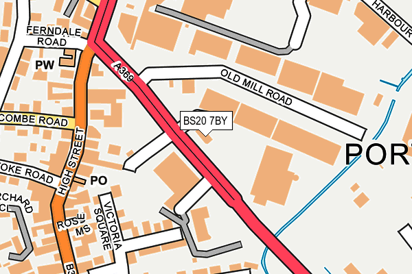 BS20 7BY map - OS OpenMap – Local (Ordnance Survey)