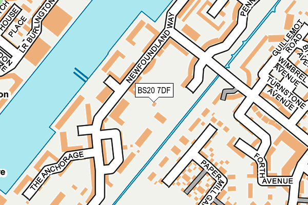 BS20 7DF map - OS OpenMap – Local (Ordnance Survey)