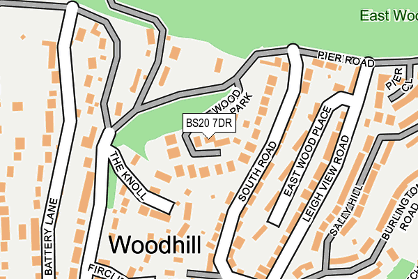 BS20 7DR map - OS OpenMap – Local (Ordnance Survey)