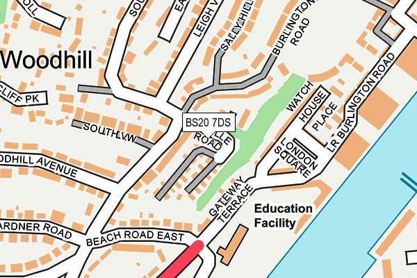 BS20 7DS map - OS OpenMap – Local (Ordnance Survey)