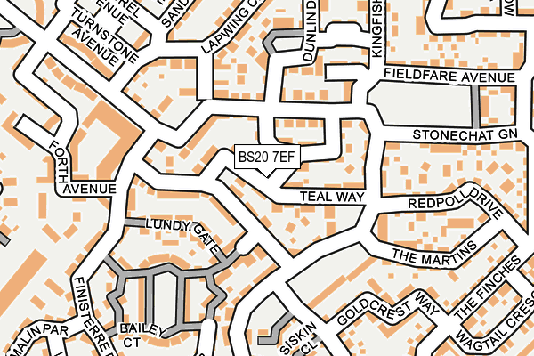 BS20 7EF map - OS OpenMap – Local (Ordnance Survey)