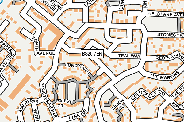 BS20 7EN map - OS OpenMap – Local (Ordnance Survey)