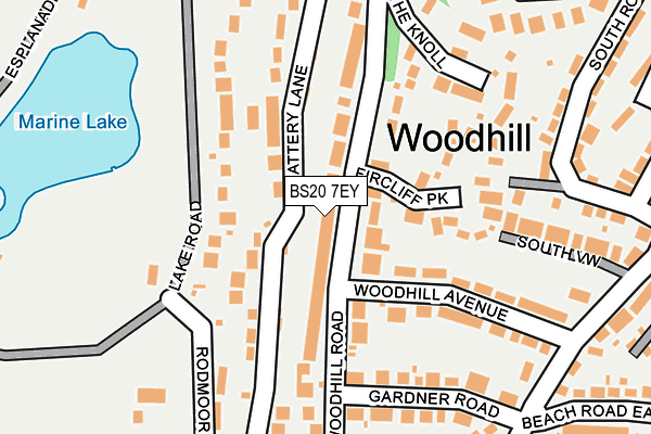 Map of VAMD LTD at local scale