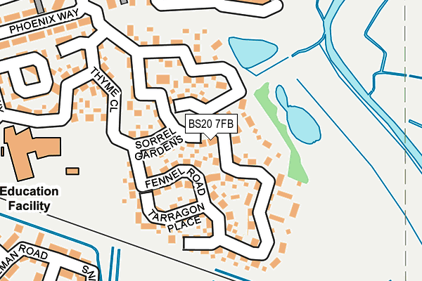 BS20 7FB map - OS OpenMap – Local (Ordnance Survey)