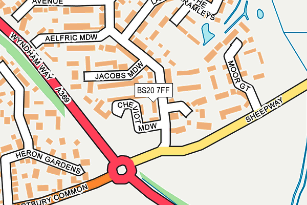BS20 7FF map - OS OpenMap – Local (Ordnance Survey)