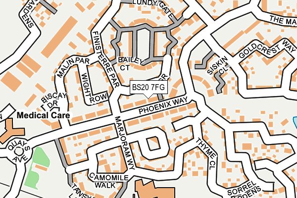 BS20 7FG map - OS OpenMap – Local (Ordnance Survey)