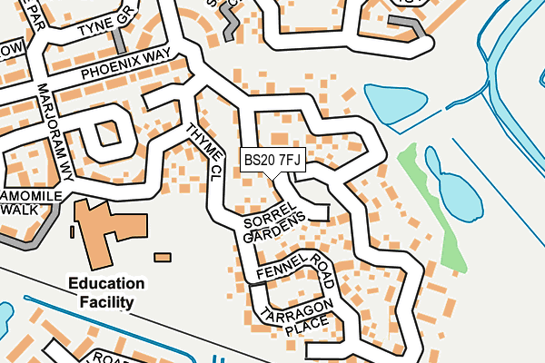 BS20 7FJ map - OS OpenMap – Local (Ordnance Survey)