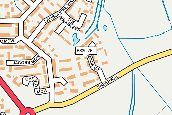 BS20 7FL map - OS OpenMap – Local (Ordnance Survey)