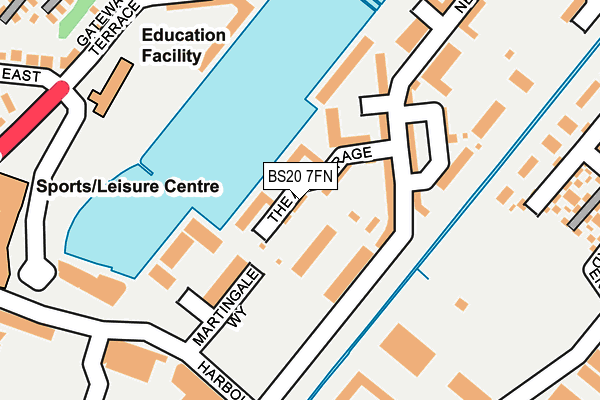 BS20 7FN map - OS OpenMap – Local (Ordnance Survey)