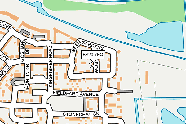 BS20 7FQ map - OS OpenMap – Local (Ordnance Survey)