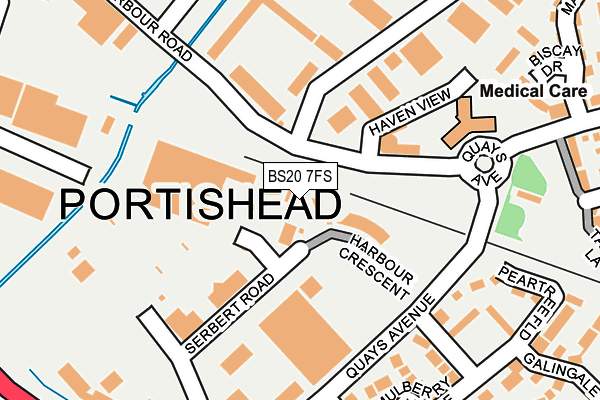 BS20 7FS map - OS OpenMap – Local (Ordnance Survey)