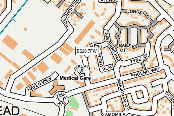 BS20 7FW map - OS OpenMap – Local (Ordnance Survey)