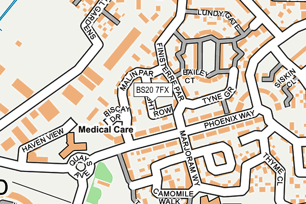BS20 7FX map - OS OpenMap – Local (Ordnance Survey)