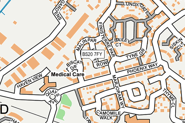 BS20 7FY map - OS OpenMap – Local (Ordnance Survey)