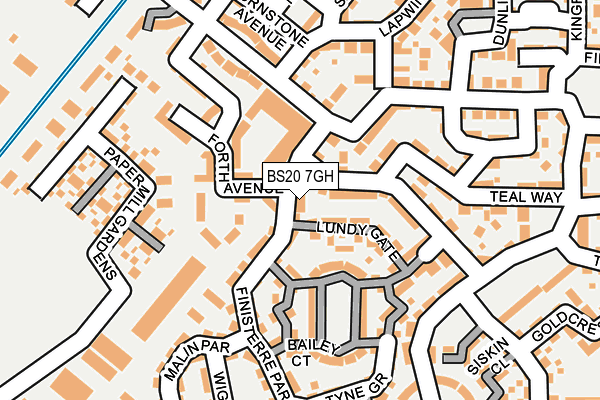 BS20 7GH map - OS OpenMap – Local (Ordnance Survey)