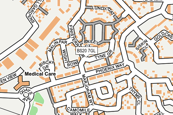 BS20 7GL map - OS OpenMap – Local (Ordnance Survey)