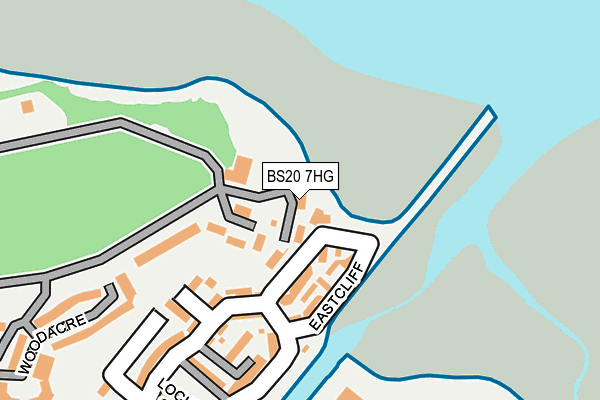 BS20 7HG map - OS OpenMap – Local (Ordnance Survey)