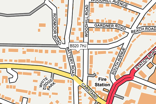 BS20 7HJ map - OS OpenMap – Local (Ordnance Survey)