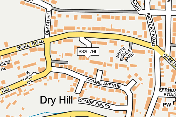 BS20 7HL map - OS OpenMap – Local (Ordnance Survey)