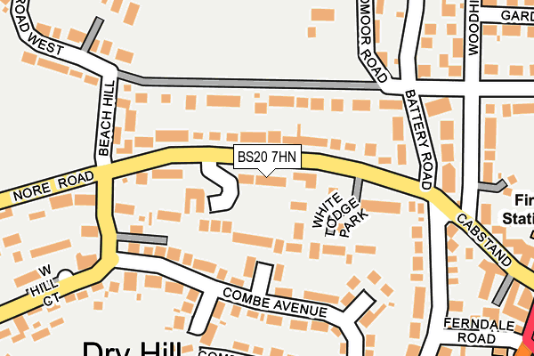 BS20 7HN map - OS OpenMap – Local (Ordnance Survey)