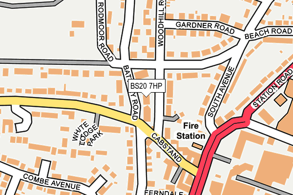 BS20 7HP map - OS OpenMap – Local (Ordnance Survey)