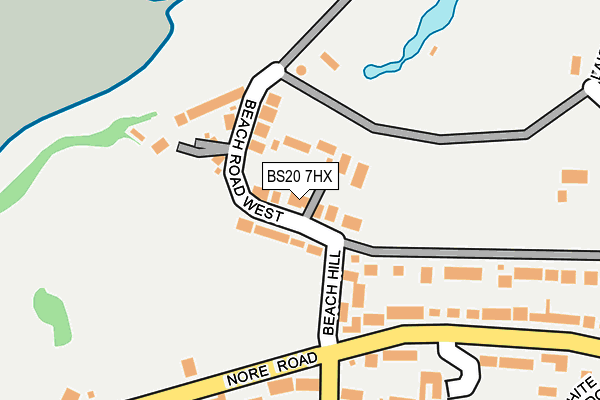 BS20 7HX map - OS OpenMap – Local (Ordnance Survey)