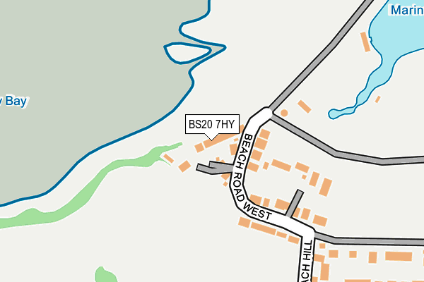 BS20 7HY map - OS OpenMap – Local (Ordnance Survey)