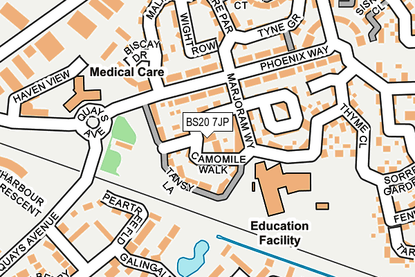 BS20 7JP map - OS OpenMap – Local (Ordnance Survey)