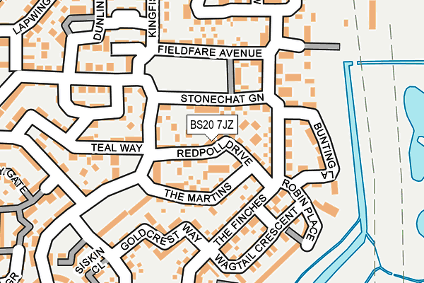 BS20 7JZ map - OS OpenMap – Local (Ordnance Survey)