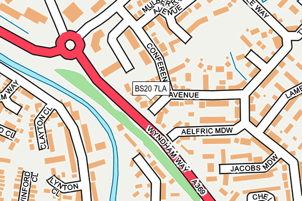 BS20 7LA map - OS OpenMap – Local (Ordnance Survey)