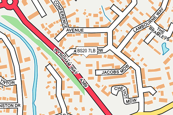BS20 7LB map - OS OpenMap – Local (Ordnance Survey)