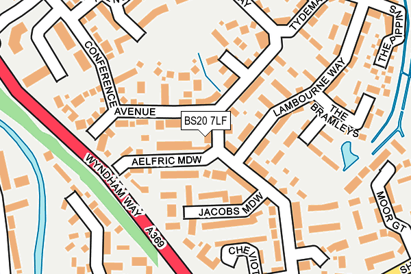 BS20 7LF map - OS OpenMap – Local (Ordnance Survey)