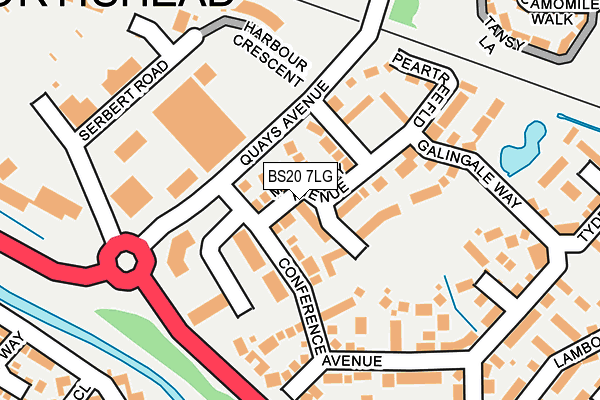 BS20 7LG map - OS OpenMap – Local (Ordnance Survey)