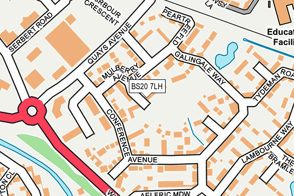 BS20 7LH map - OS OpenMap – Local (Ordnance Survey)