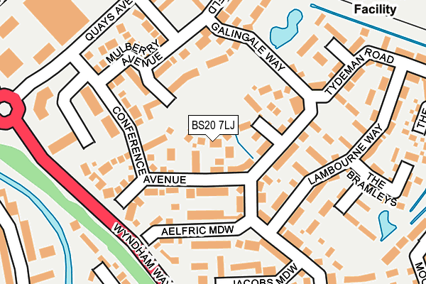 BS20 7LJ map - OS OpenMap – Local (Ordnance Survey)