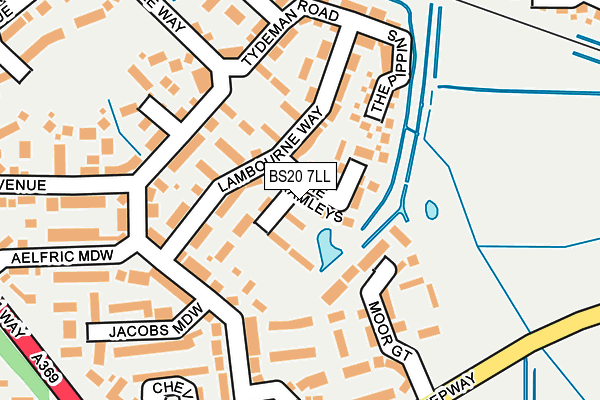 BS20 7LL map - OS OpenMap – Local (Ordnance Survey)